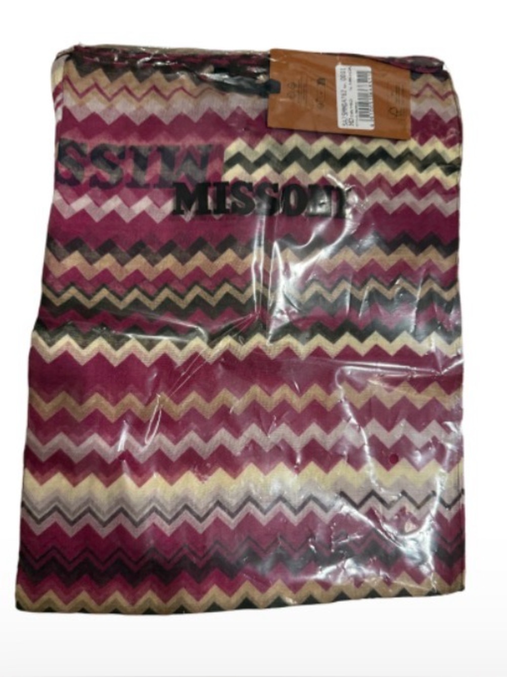 MISSONI Sheer Zig Zag Scarf / Shawl – Multicolor Chevron